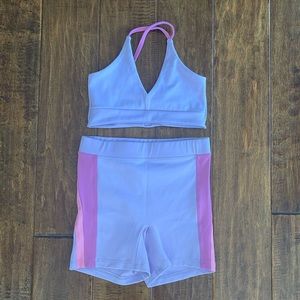 Laci x Five Dancewear Sunset Bra Top & PCH Short - NWOT. Top YXL & Short YXL